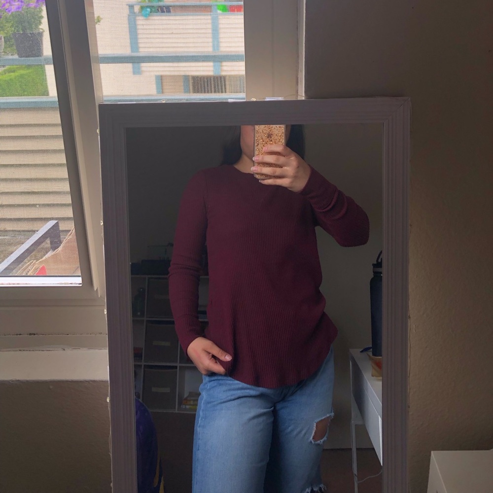 Abercrombie & Fitch Long Sleeve Ribbed Sweater